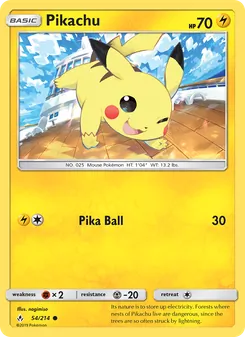 Kaart Pikachu
