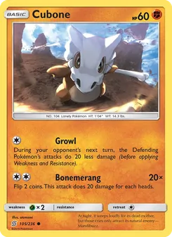 Kaart Cubone