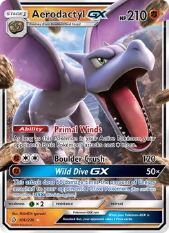 Kaart Aerodactyl GX