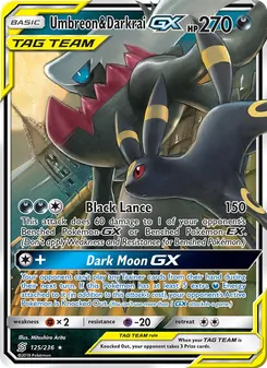 Kaart Umbreon & Darkrai GX