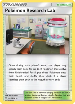 Kaart Pokémon Research Lab