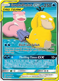 Kaart Slowpoke & Psyduck GX