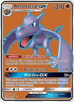Kaart Aerodactyl GX