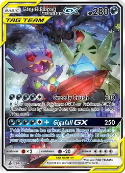 Kaart Mega Sableye & Tyranitar GX