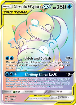 Kaart Slowpoke & Psyduck GX