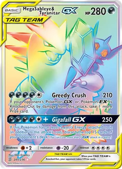 Kaart Mega Sableye & Tyranitar GX