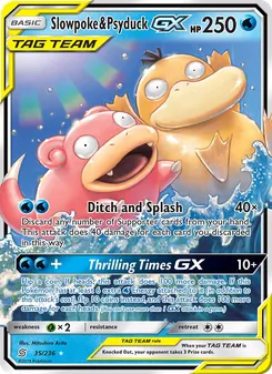 Kaart Slowpoke & Psyduck GX
