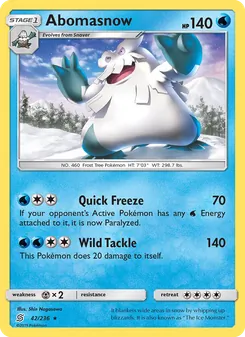 Kaart Abomasnow