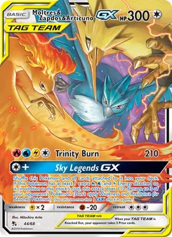 Kaart Moltres & Zapdos & Articuno GX