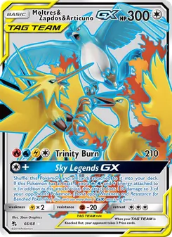 Kaart Moltres & Zapdos & Articuno GX