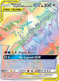 Kaart Moltres & Zapdos & Articuno GX