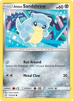 Kaart Alolan Sandshrew