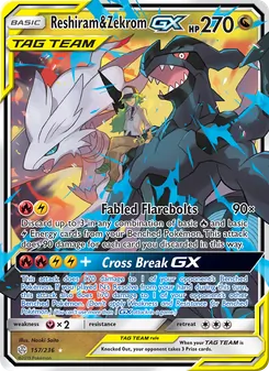 Kaart Reshiram & Zekrom GX