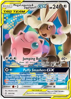 Kaart Mega Lopunny & Jigglypuff GX