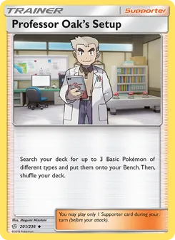 Kaart Professor Oak’s Setup