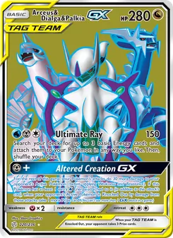 Kaart Arceus & Dialga & Palkia GX