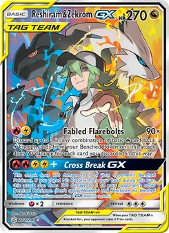 Kaart Reshiram & Zekrom GX