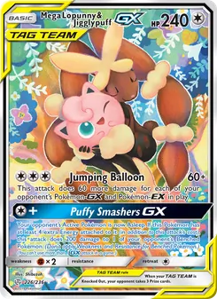 Kaart Mega Lopunny & Jigglypuff GX