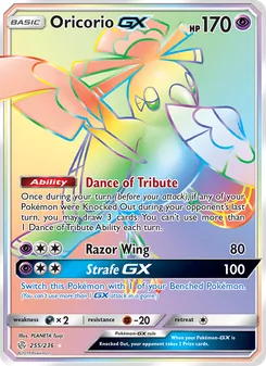 Kaart Oricorio GX