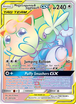 Kaart Mega Lopunny & Jigglypuff GX