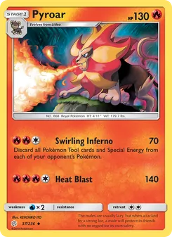 Kaart Pyroar
