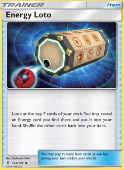 Kaart Energy Loto