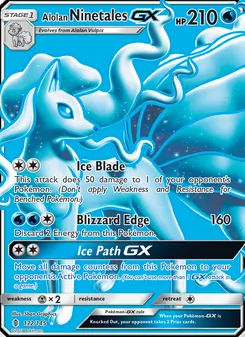 Kaart Alolan Ninetales GX