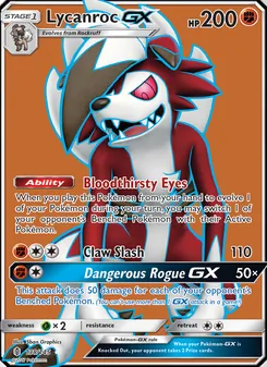 Kaart Lycanroc GX