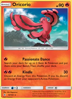 Kaart Oricorio