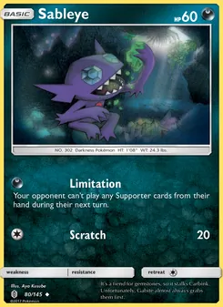 Kaart Sableye