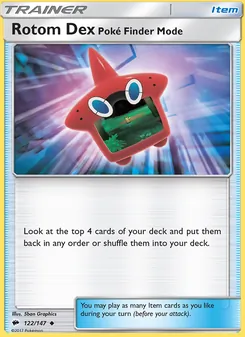 Kaart Rotom Dex—Poké Finder Mode