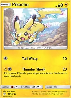 Kaart Pikachu