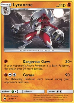 Kaart Lycanroc