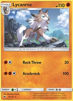 Kaart Lycanroc