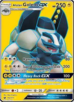 Kaart Alolan Golem GX