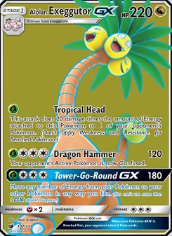 Kaart Alolan Exeggutor GX