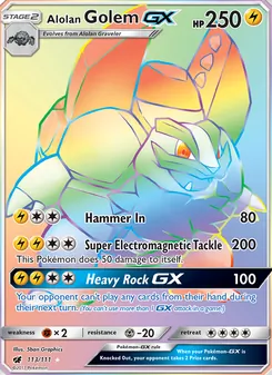 Kaart Alolan Golem GX