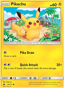 Kaart Pikachu