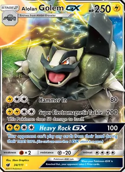 Kaart Alolan Golem GX