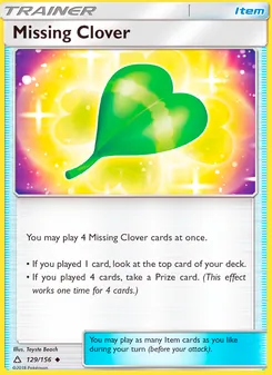 Kaart Missing Clover