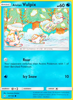 Kaart Alolan Vulpix