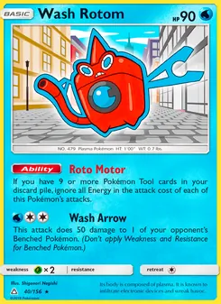 Kaart Wash Rotom