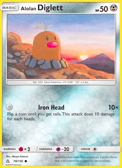 Kaart Alolan Diglett