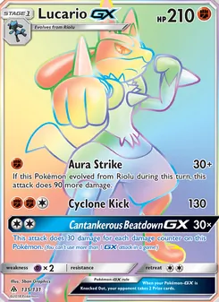 Kaart Lucario GX