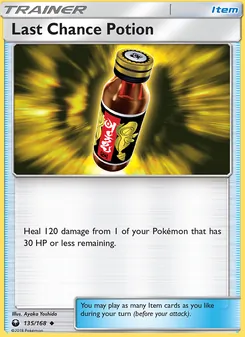 Kaart Last Chance Potion