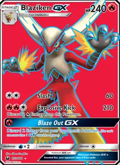 Kaart Blaziken GX