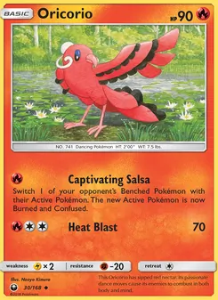 Kaart Oricorio