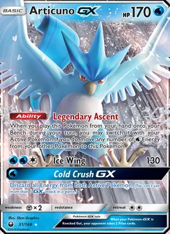 Kaart Articuno GX