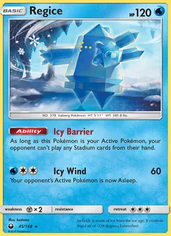 Kaart Regice