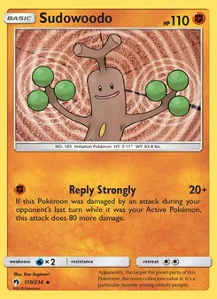 Kaart Sudowoodo